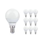 Voordeelpak 10x Noxion Lucent Lustre LED E14 Kogel Mat 4.5W 470lm - 827 Zeer Warm Wit | Vervangt 40W