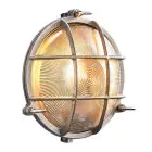 Nordlux Polperro Wandlamp Glas Satijn Nikkel | 195mm - IP64 - Geschikt voor E27
