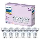 Voordeelpak 6x Philips LED Spot GU10 PAR16 5W 355lm 36D - 827 Zeer Warm Wit