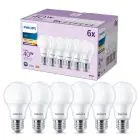 Voordeelpak 6x Philips Lamp LED E27 Peer Mat 5W 470lm - 827 Zeer Warm Wit