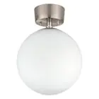 Eglo Plafondlamp Rondo Staal Satijn Nikkel | Geschikt voor E27